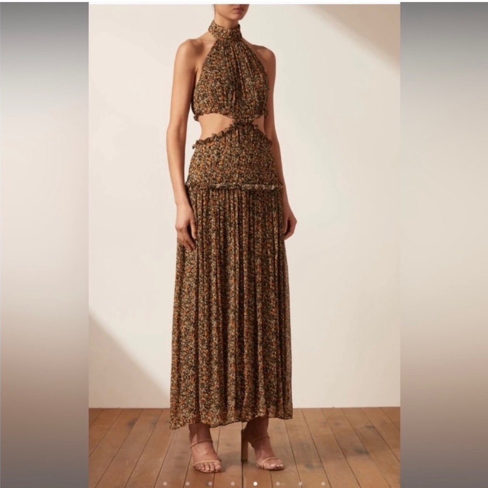 Shona Joy high neck Paloma Dress